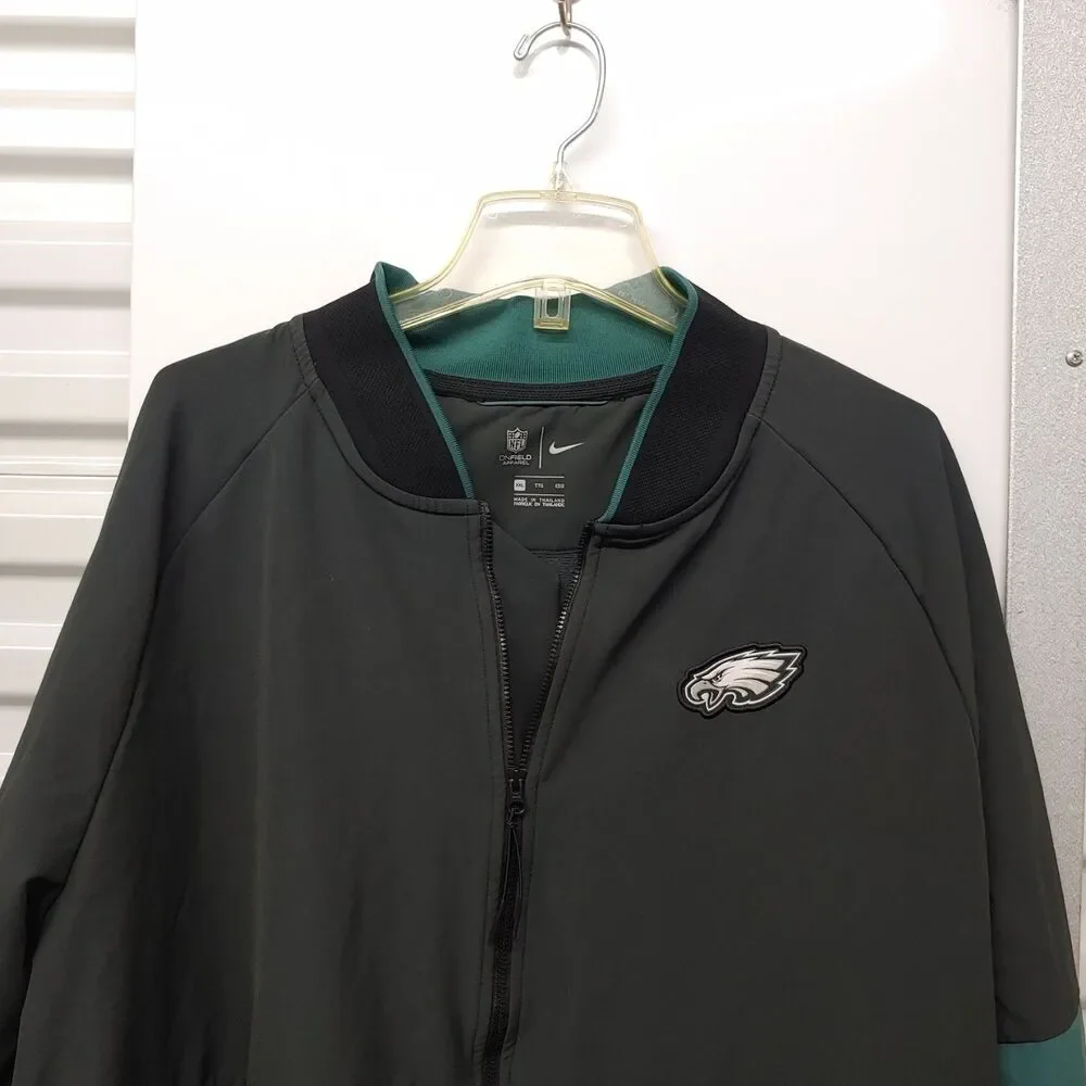 Philadelphia Eagles On Field Team Apparel Jacket Nike NFL Full-Zip Up - Size XL